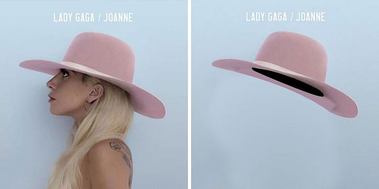 La tapa de Joanne quedó como algo ¿conceptual? sin Lady Gaga portando el sombrero