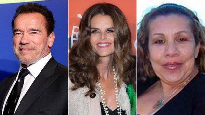Arnold Schwarzenegger, Maria Shiver y Patty Beana