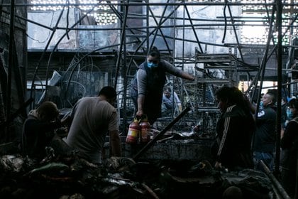 El hecho del incendio del mercado de La Merced.  (Foto: Cuartoscuro)