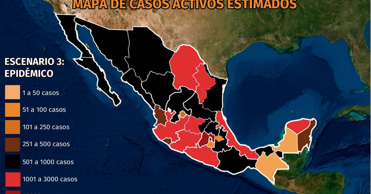 Photo of Mapa de coronavirus en México 20 de septiembre: aumento de contagios en el Estado de México y CDMX continúa con luz roja