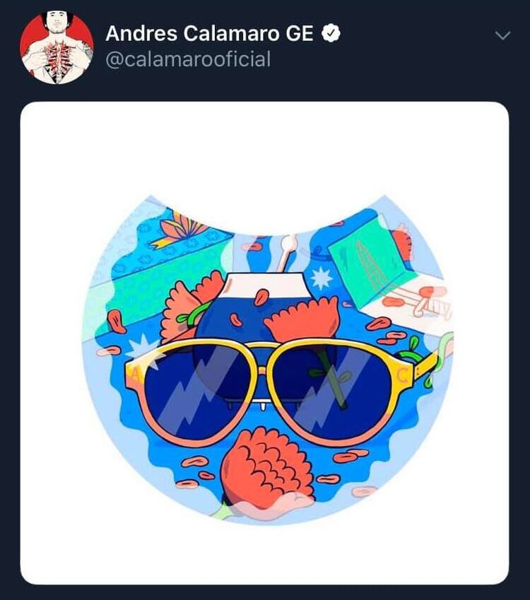 El cantante Andrés Calamaro se olvidó de la dinámica y publicó un cártel muy similar en redes sociales, por lo que se cree que también estará él. (Foto: Twitter)