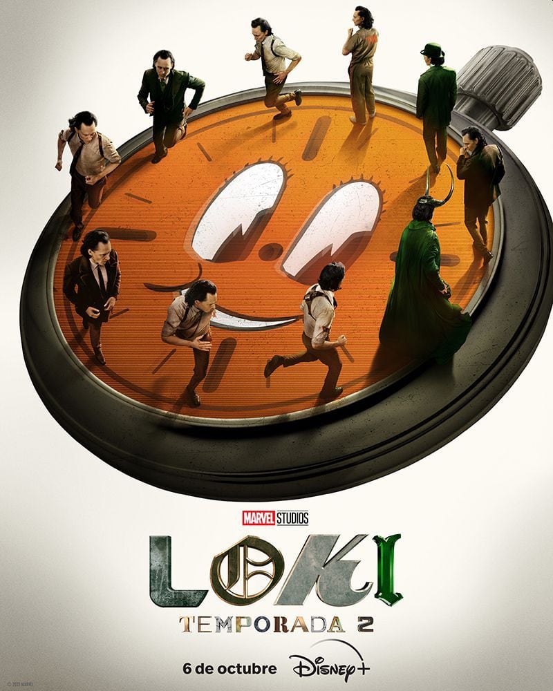 Así luce el póster oficial de la segunda temporada de "Loki". (Disney+)