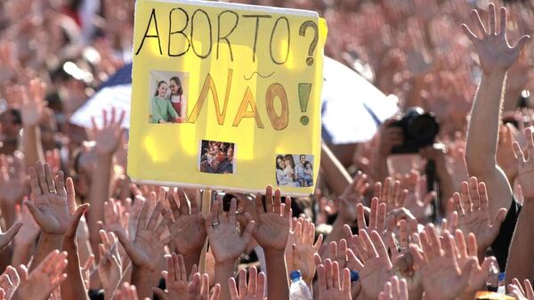 Manifestación contra el aborto en Brasil (AP)