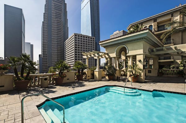 “Los Stylish Apartments”, en Los Angeles, en una foto de promoción del sitio www.booking.com