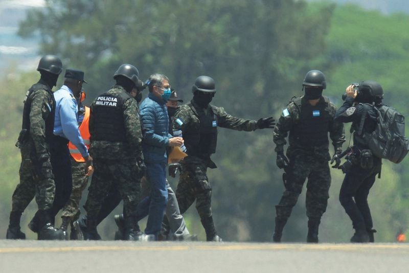 El ex presidente de Honduras Juan Orlando Hernández (REUTERS/Fredy Rodriguez)