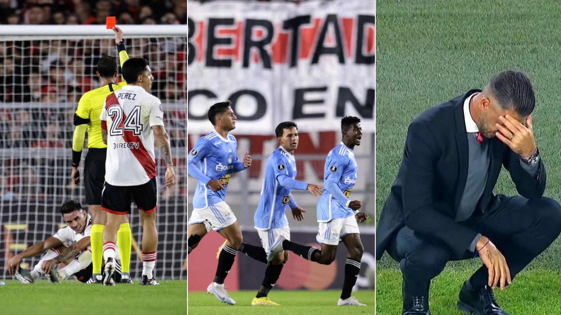 De la expulsión de Enzo Díaz al golazo de Corozo: los tres minutos de desconcierto de River Plate ante Cristal que lamentó Demichelis