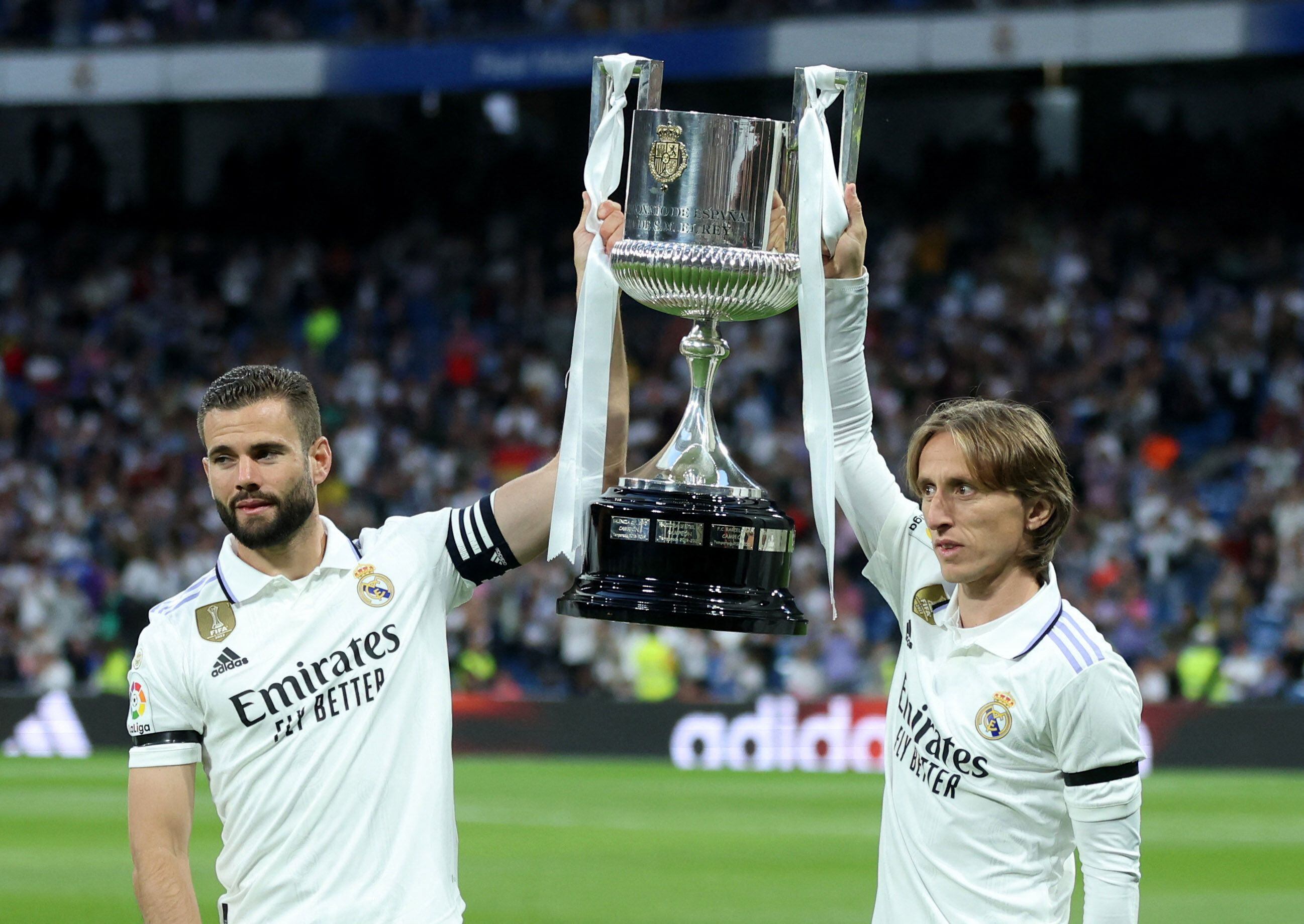 El Real Madrid celebra un título en 2023. (Isabel Infantes/Reuters) (ISABEL INFANTES/)“Es una jodida broma”. Corría el año 2017 y el Real Madrid acababa de coronarse como campeón de LaLiga, tr