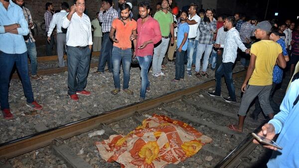 Accidente de tren en la India (AP)