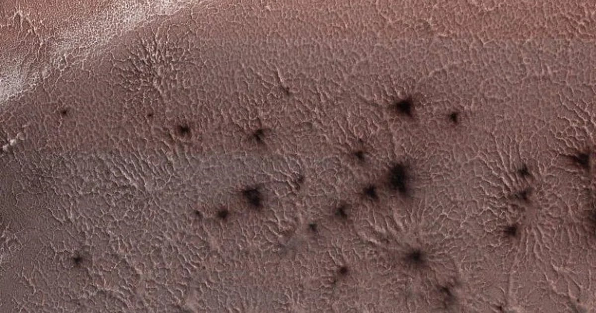 What are Martian “spiders” and why are they key climate signals?