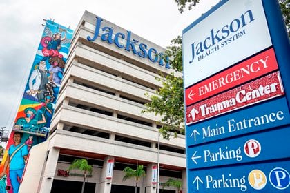 Ala del hospital Jackson Memorial. Foto: EFE/EPA/CRISTOBAL HERRERA
