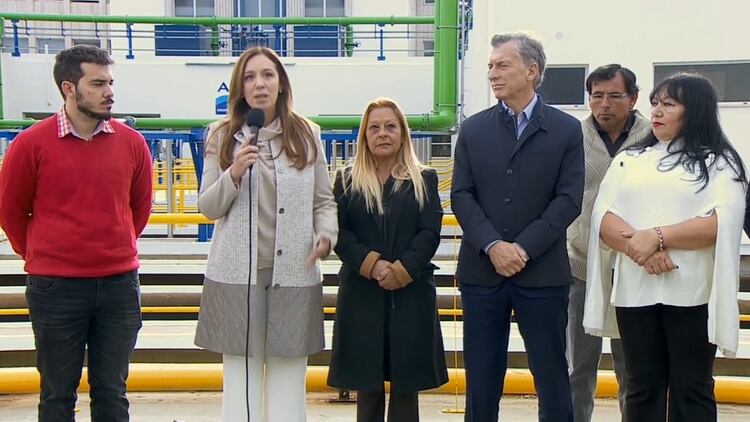 Vidal y Macri compartieron un acto en Ensenada