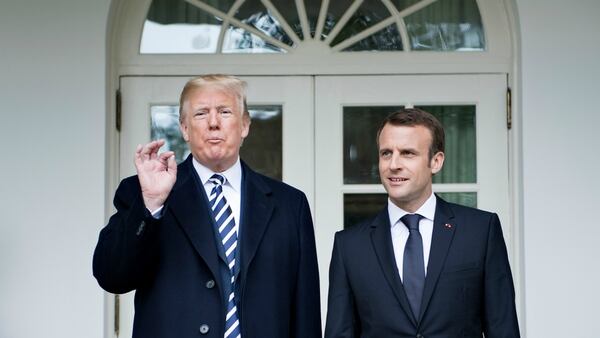 Emmanuel Macron, presidente de Francia, no logró convencer a Trump de cambiar de decisión