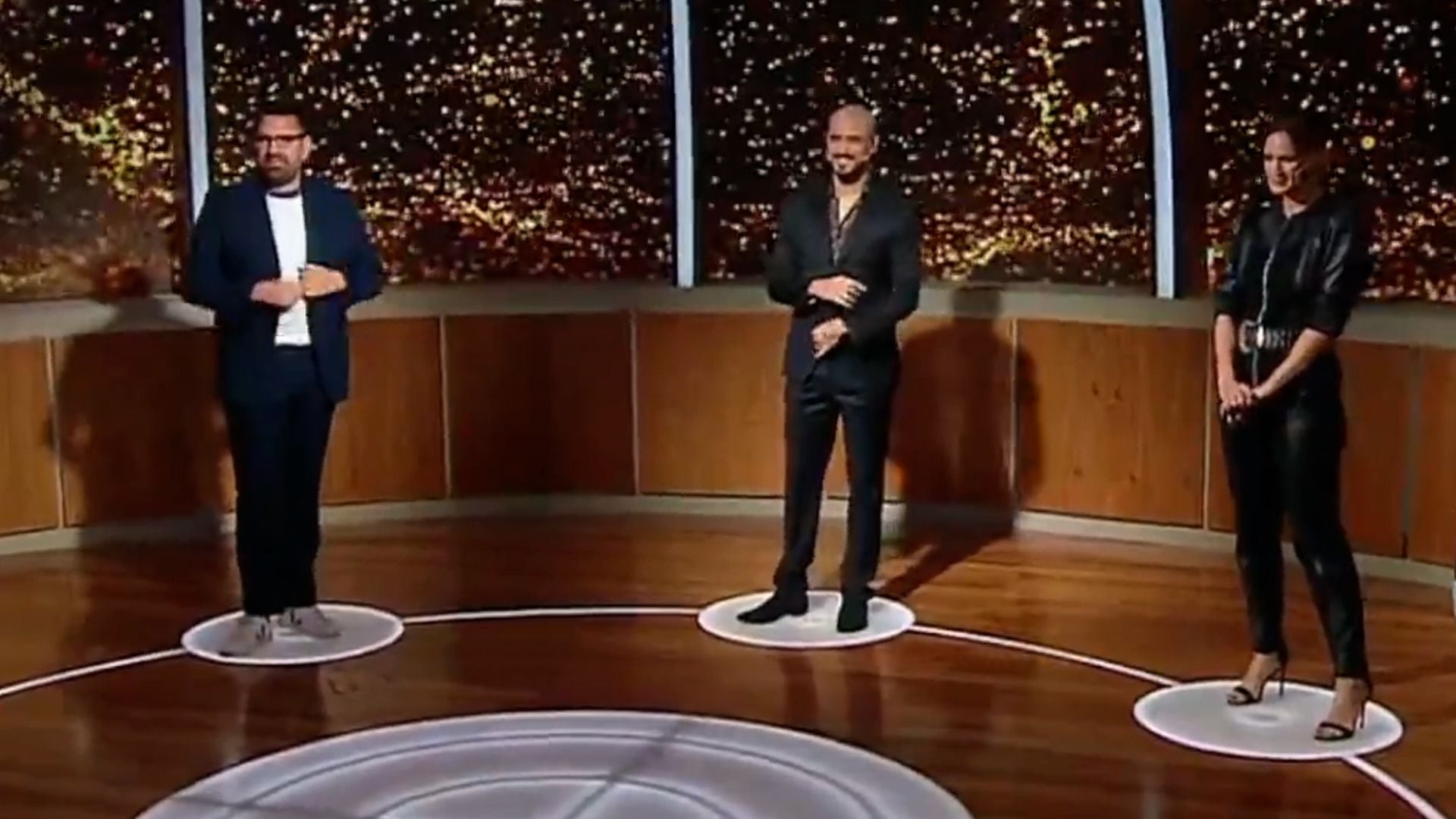 Damián Betular, Abel Pintos y Paula Chaves en el debut de PH Podemos hablar (Captura Telefe)