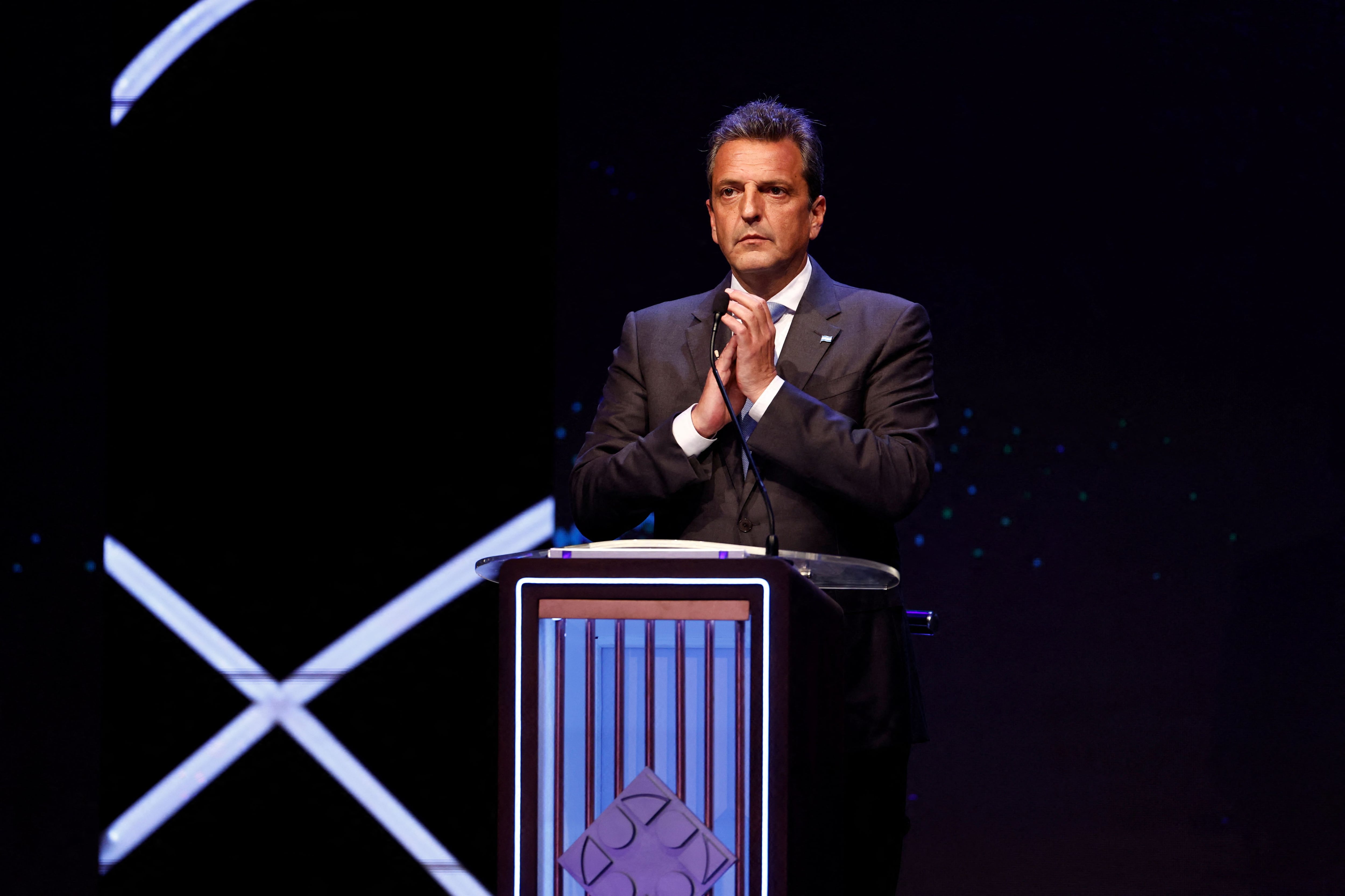 Sergio Massa, ministro de Economía y candidato a presidente de Unión por la Patria 