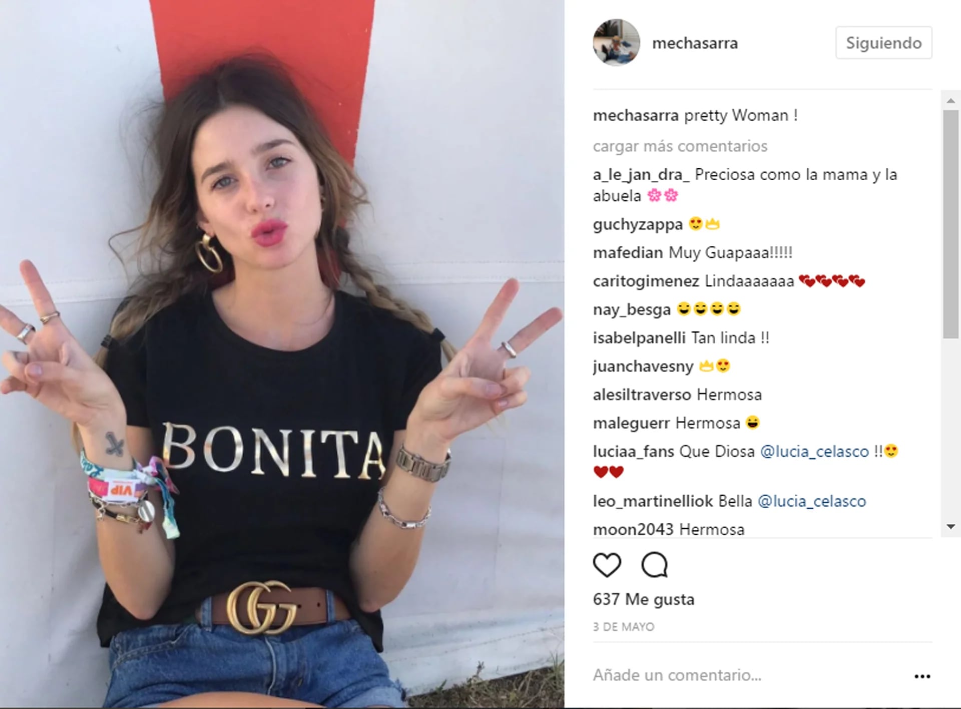 Elogiada por su madre y comentarios positivos de todos los seguidores de Mecha, comparte las fotos personales de Lucía (Instagram)