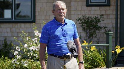 El ex presidente George W. Bush felicitó a Joe Biden por su victoria en las elecciones estadounidenses (AP Photo / Mary Schwalm)