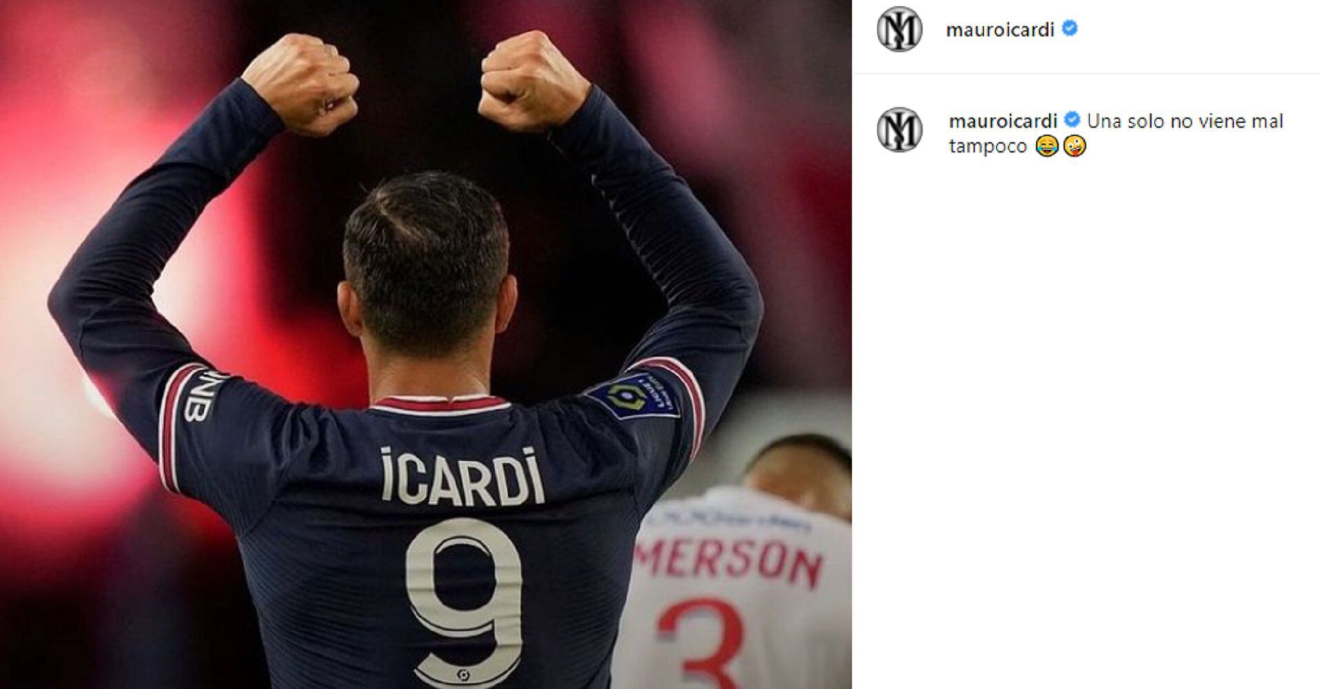 La última publicación de Mauro Icardi en instagram