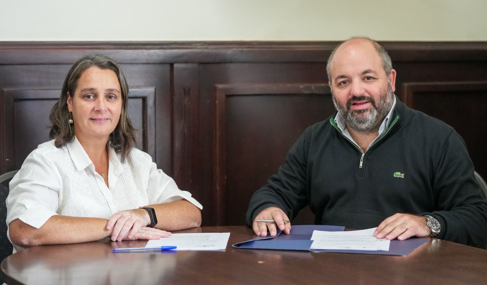Lorena Mandagaran y Agustín Maspoli, los autores del proyecto