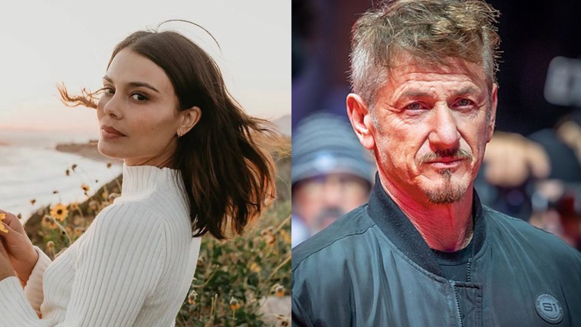 Sean Penn y actriz peruana Nathalie Kelley fueron captados de la mano paseando en Miami. Instagram.