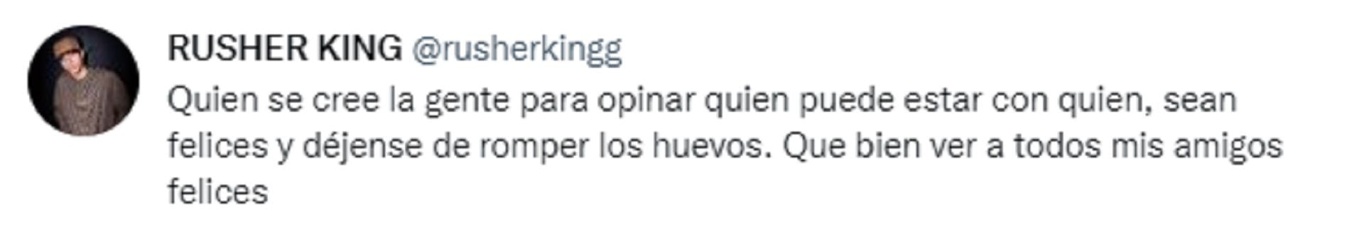 El mensaje de Rusherking