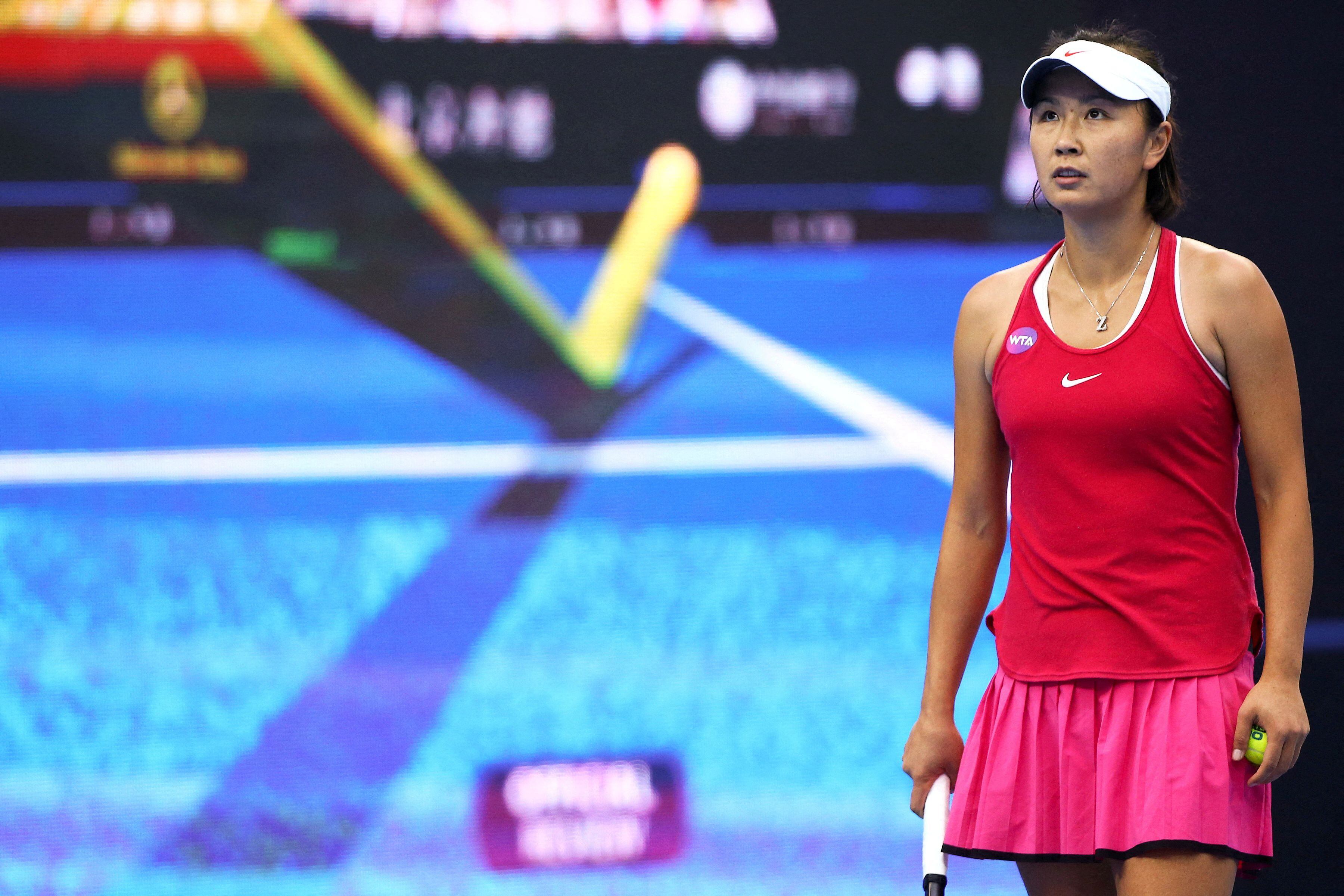 La mejor tenista china de la historia, Peng Shuai, había dicho que un alto oficial del Partido Comunista habia abusado de ella. Después se arrepintió y dijo que nunca había afirmado semejante denuncia (Reuters)