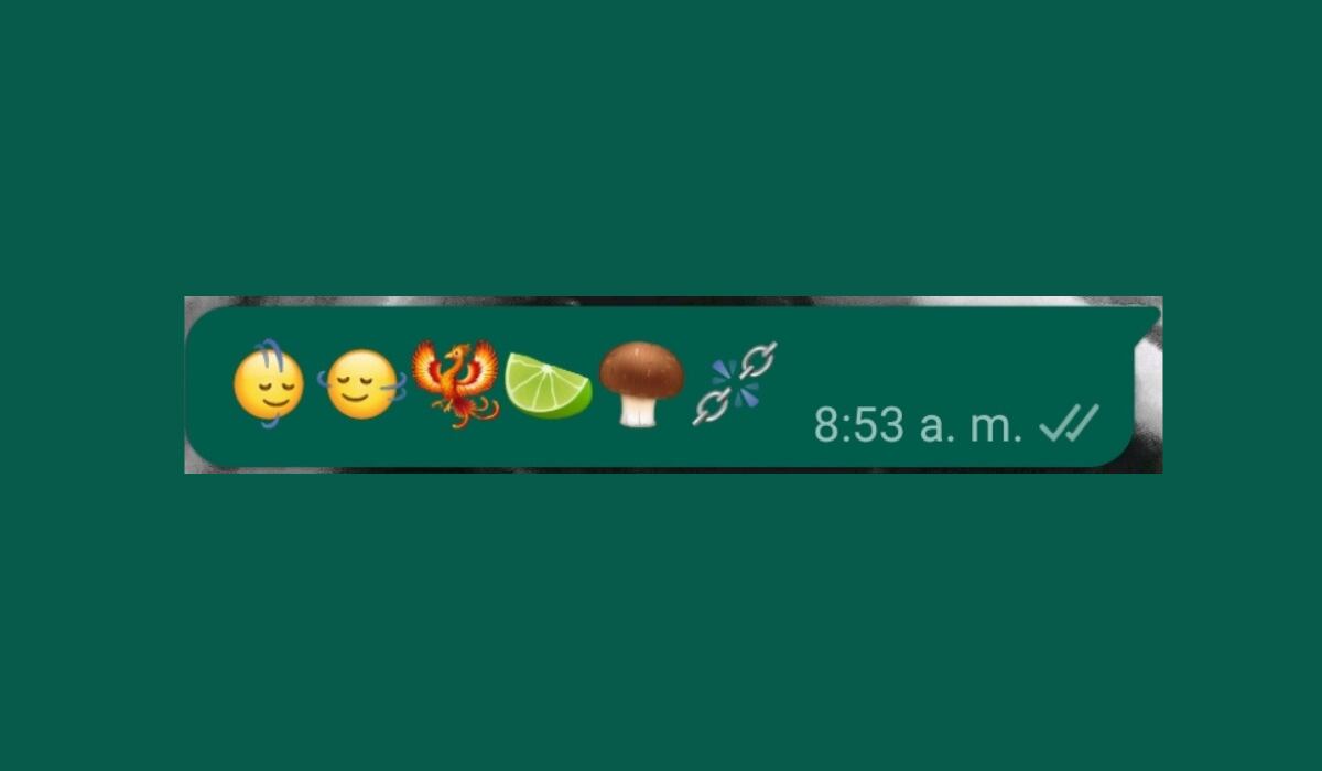 Los emojis pueden verse perfectamente en su versión para móvil. (WhatsApp)