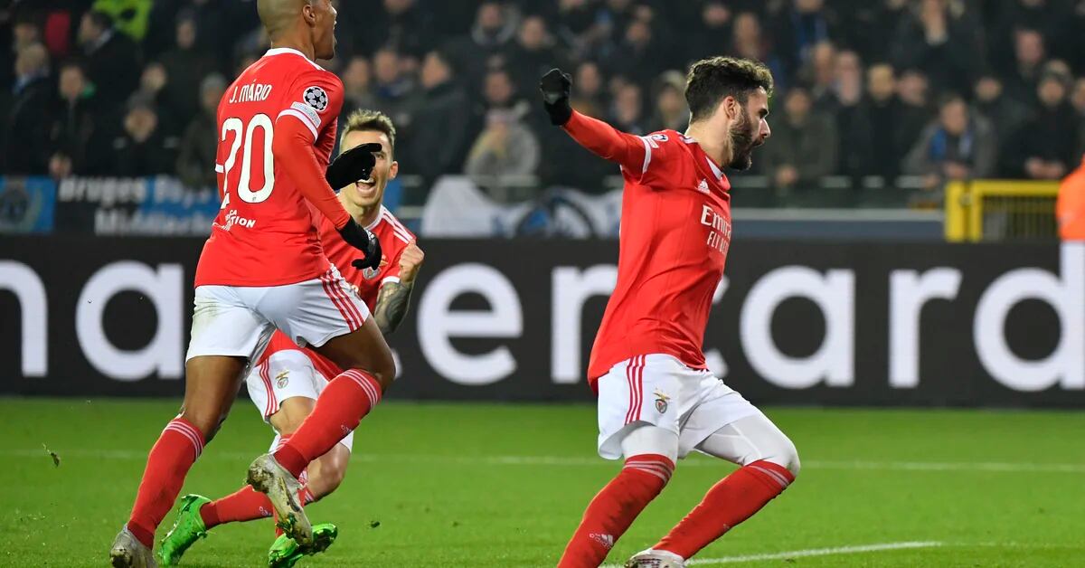 Benfica beat Brugge to remain unbeaten in the Champions League