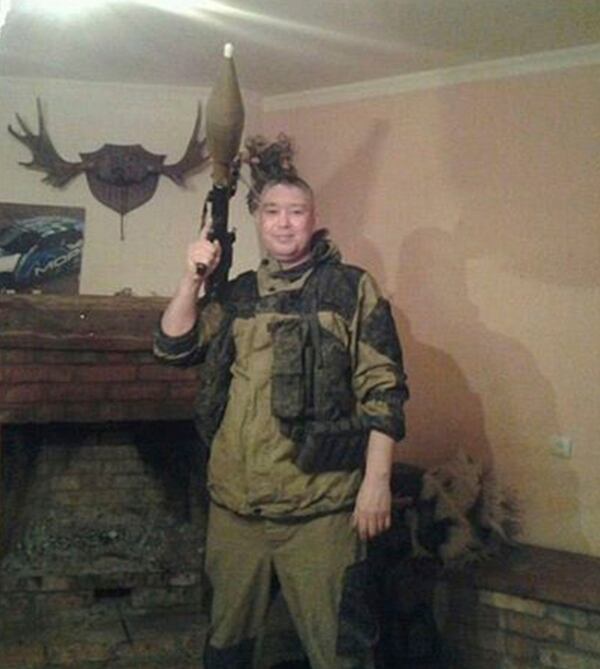 Igor Kosoturov en una foto tomada en Ucrania, donde también fue contratado como mercenario