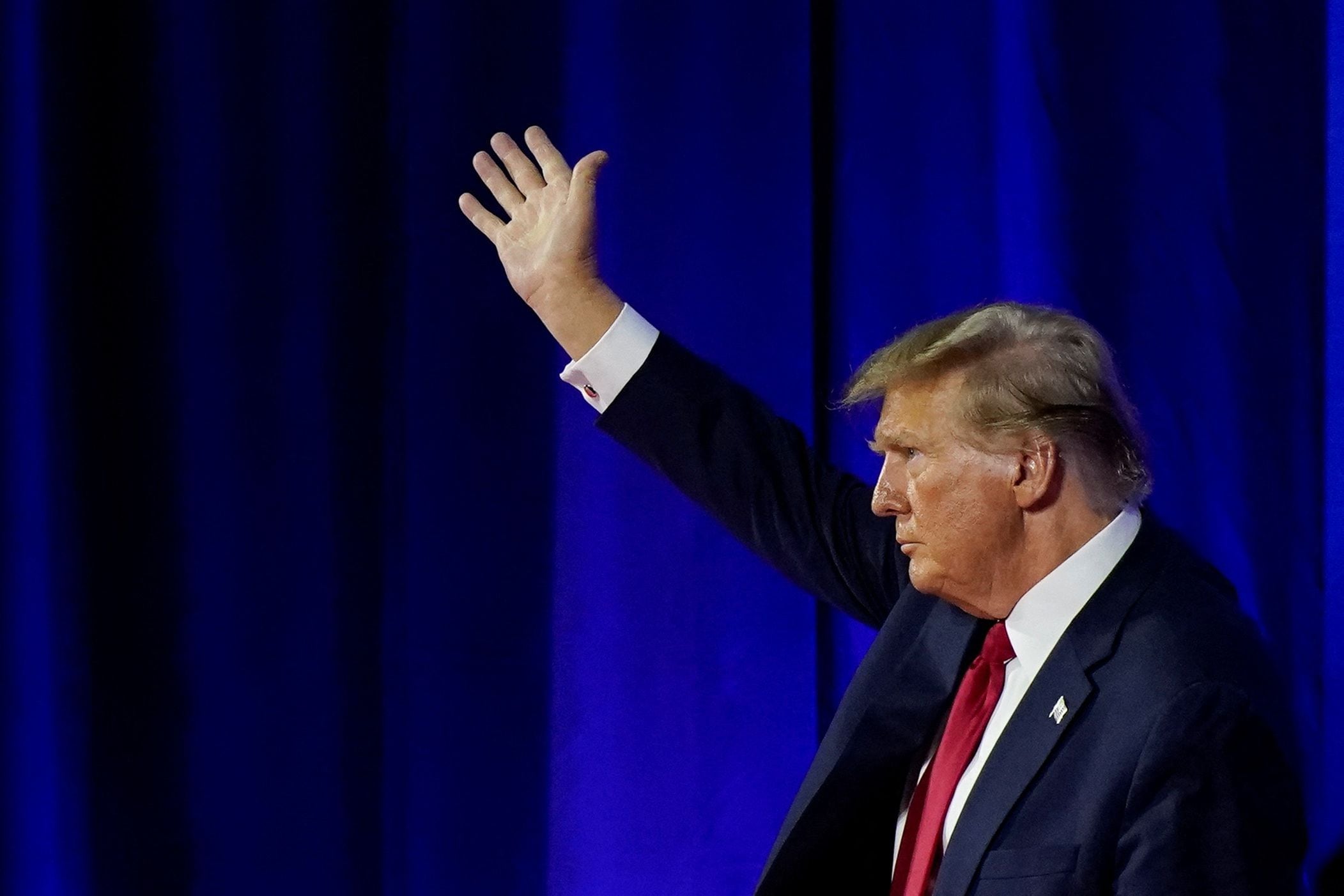 Está previsto que el presidente Javier Milei se reúna con el líder de la oposición norteamericana, Donald Trump (REUTERS/Elizabeth Frantz)