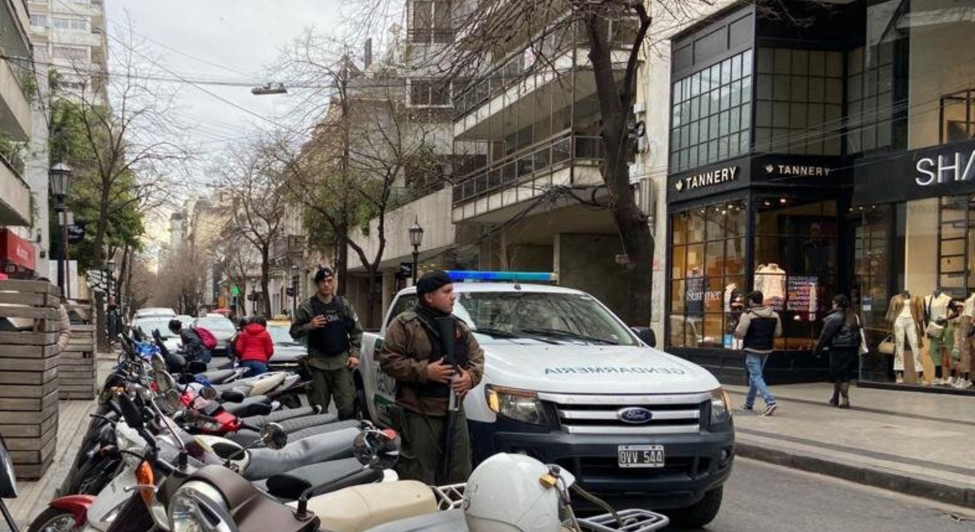 Llegada de la Gendarmería Nacional en Rosario 8 de septiembre de 2023 para reforzar la seguridad de la ciudad