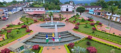 Plaza de Campohermoso, Boyacá, municipio libre de Covid-19 Cortesía:Descubre Boyacá