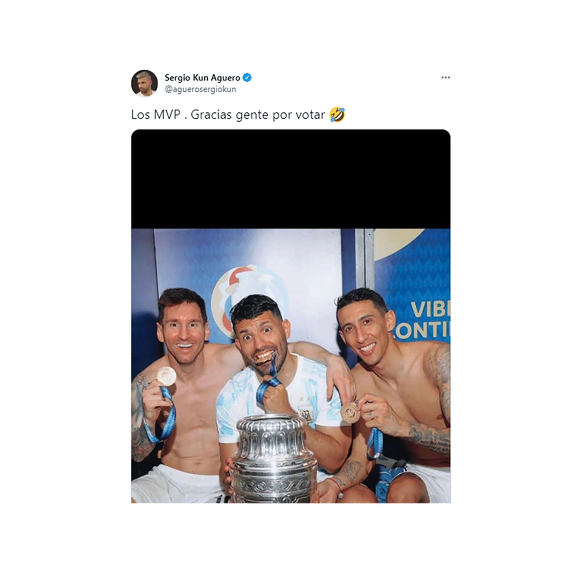 tweets Kun Aguero Argentina-Venezuela match
