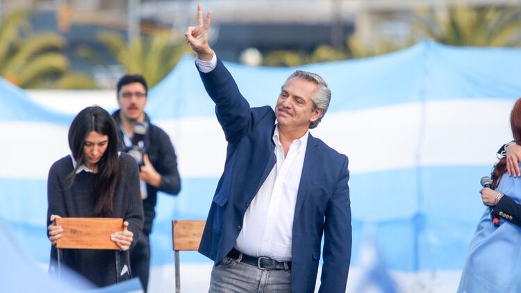 Cierre de campaña del candidato del Frente de Todos el jueves pasado en Mar del Plata (Christian Heit)