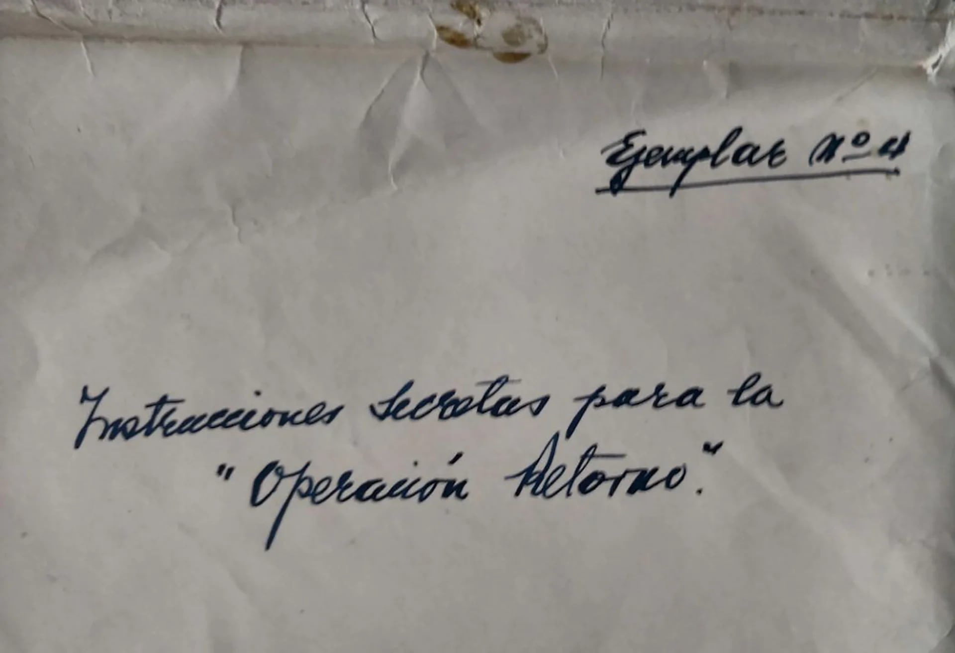 El sobre en el Perón guardaba las fichas con las palabras clave para encriptar el contenido de sus comunicaciones