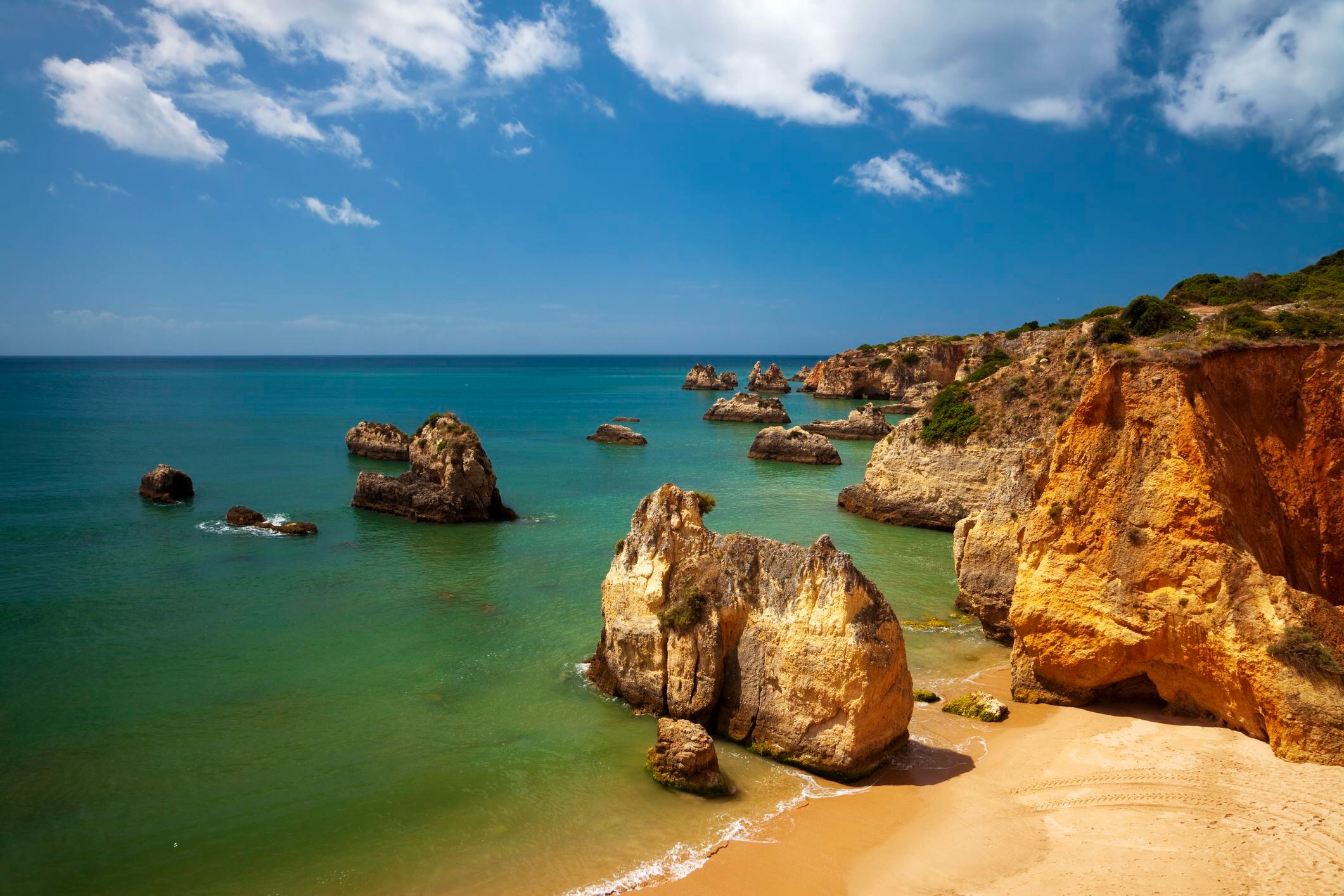 Praia da Rocha, Algarve, Portugal.