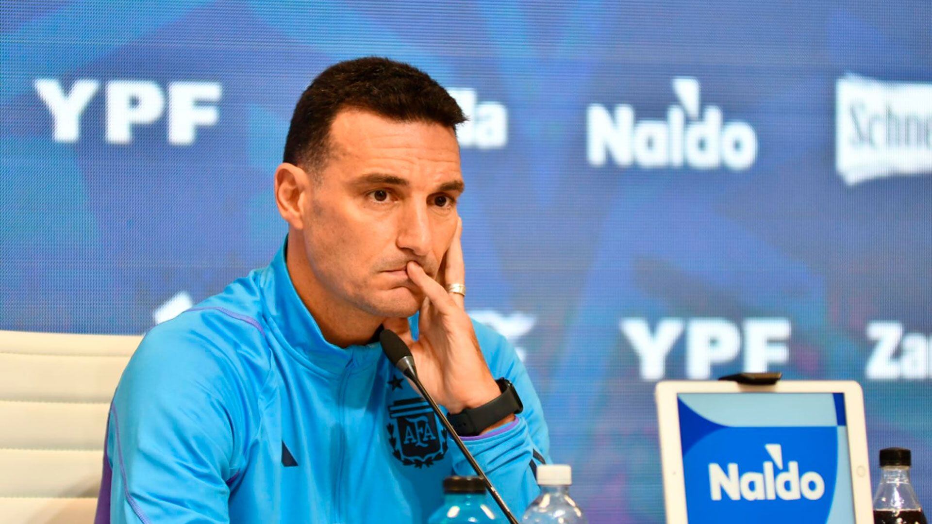 Scaloni, entrenador de la selección argentina (NA)