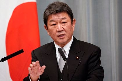 Toshimitsu Motegi, ministro de Asuntos Exteriores de Japón (EFE/EPA/FRANCK ROBICHON)