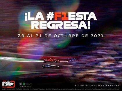 F1 anunció su calendario para la temporada 2021 (Foto: Twitter@mexicogp)