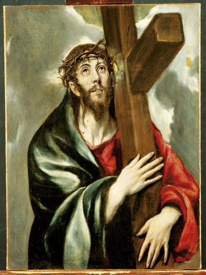 "Jesús con la Cruz a cuestas", de El Greco