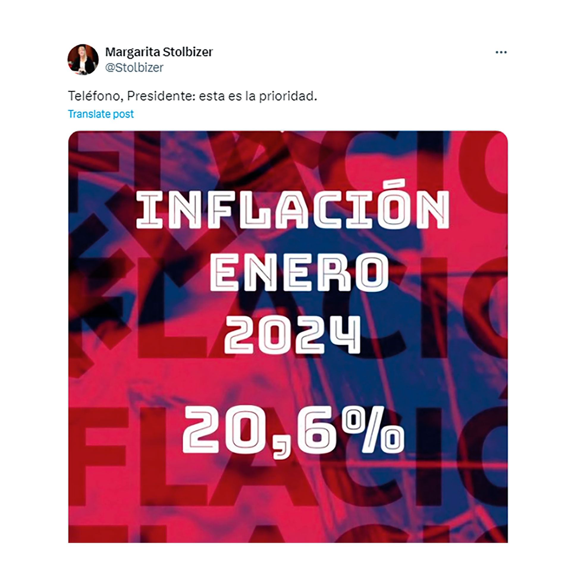 Reacciones a la inflación de enero