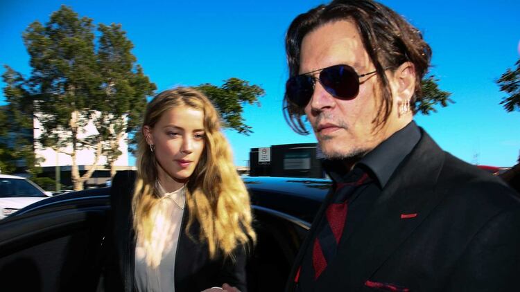 Amber Heard había acusado de maltrato físico al actor Johnny Depp (Foto: AFP)