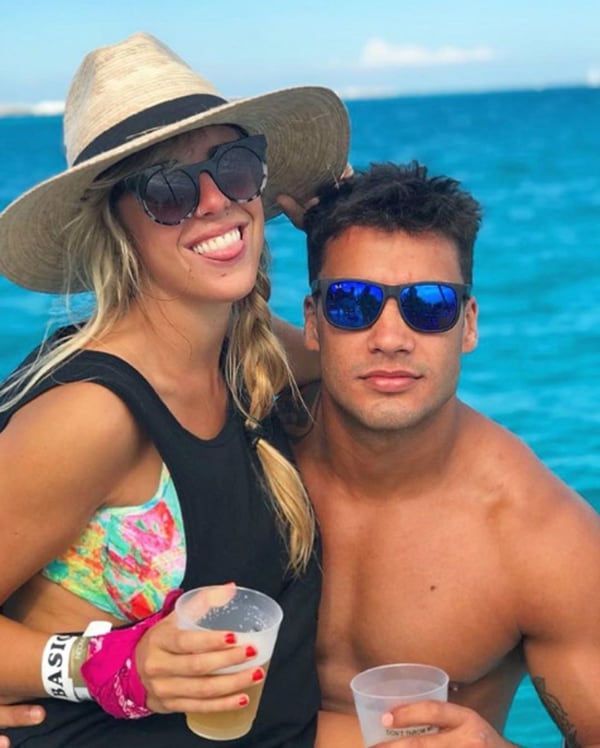 Nati Jota y Bruno Siri se conocieron durante unas vacaciones en enero de 2018 (Crédito: Instagram)