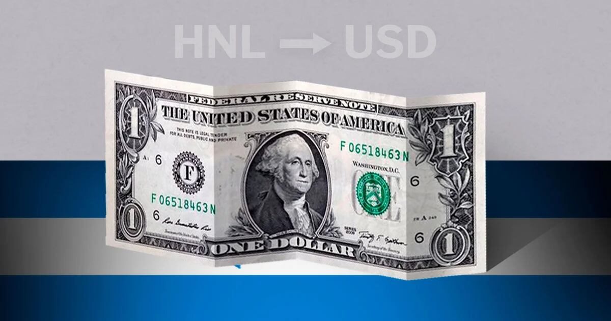 Honduras: Opening price of the dollar today October 25 from USD to HNL