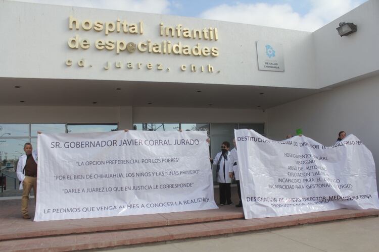 Médicos del Hospital Infantil realizaron el paro de labores como manera de protesta para exigir medicamentos e insumos para dar la debida atención a los pacientes (Foto: Cuartoscuro)