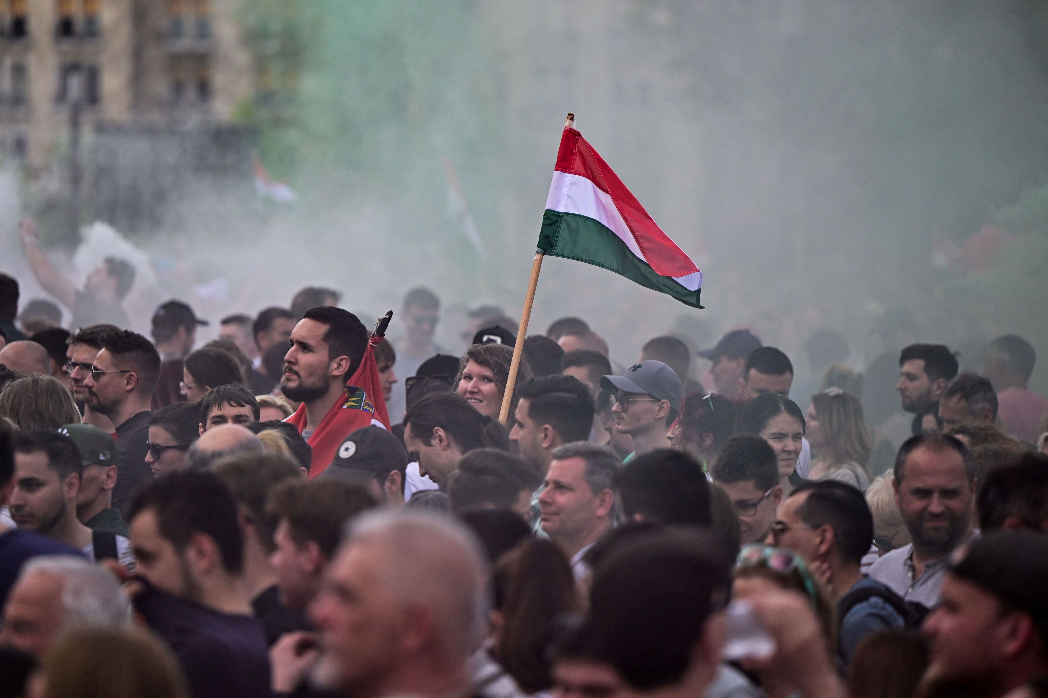 Magyar llamó al pueblo a recuperar el control de Hungría y transformarlo en un Estado democrático (REUTERS)