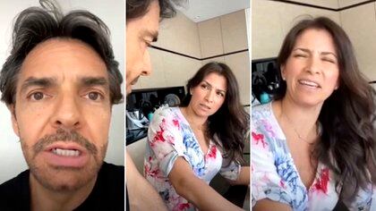Alessandra le dijo a su esposo que en realidad deberían llamarle Euge-ge-ge-nio Derbez, por lo divertido que es con sus bromas. Él le contestó que entonces ella sería Aleja-ja-jandra (Video: TikTok @ederbez) 