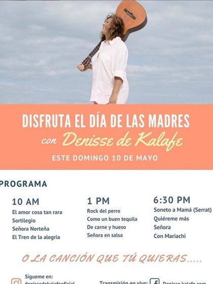El programa de Denisse de Kalafe para celebrar el Día de las Madres