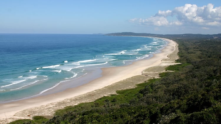 La exuberante costa, justo debajo de la frontera entre Nueva Gales del Sur y Queensland, se conoce como los rÃ­os del Norte gracias al sistema de mareas que serpentea a travÃ©s de Ã©l