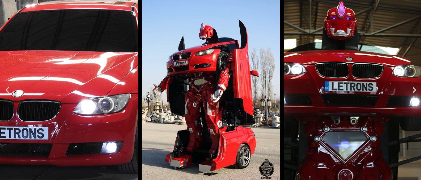 Empresa turca R&D Company Letrons crea un auto transformer con un BMW. (Captura/Letrons)