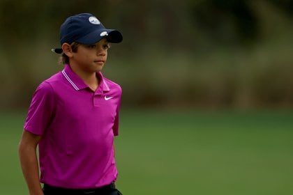 El pequeño de 11 es el jugador más joven del PNC Championship /AFP